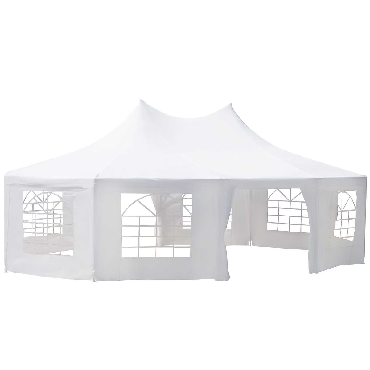 Canopy Party Event Tent with 2 Pull-Back Doors and Windows H288