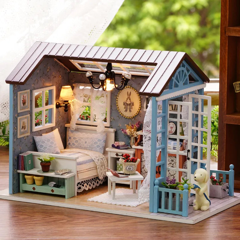 Doll House DIY Miniature Dollhouse Toy Furnitures I861597