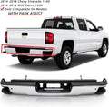 Chrome Rear Step Bumper Assembly for 2014-2018 Chevy Silverado 1500 GMC Sierra 1500 I137