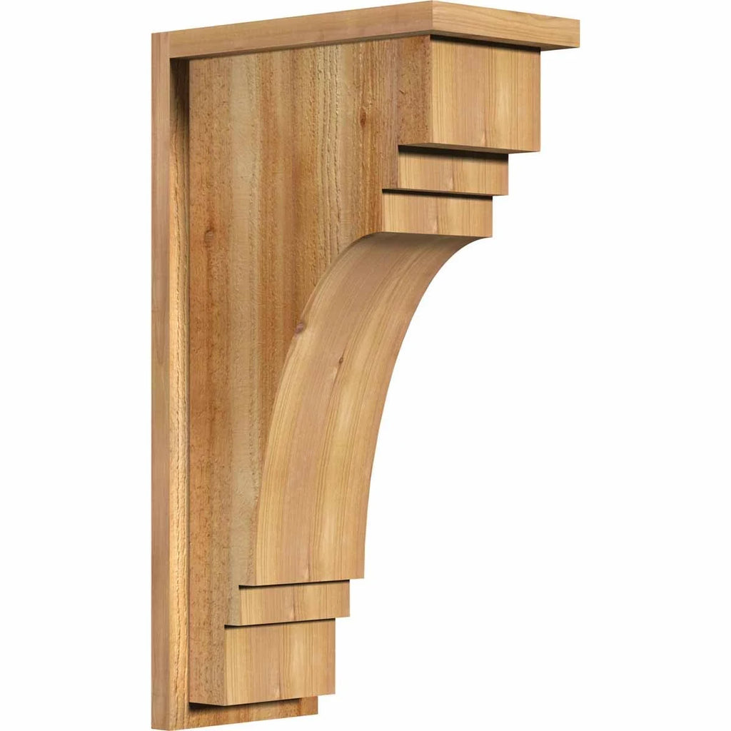 Pescadero Rough Sawn Corbel with Backplate, Western Red Cedar K5172