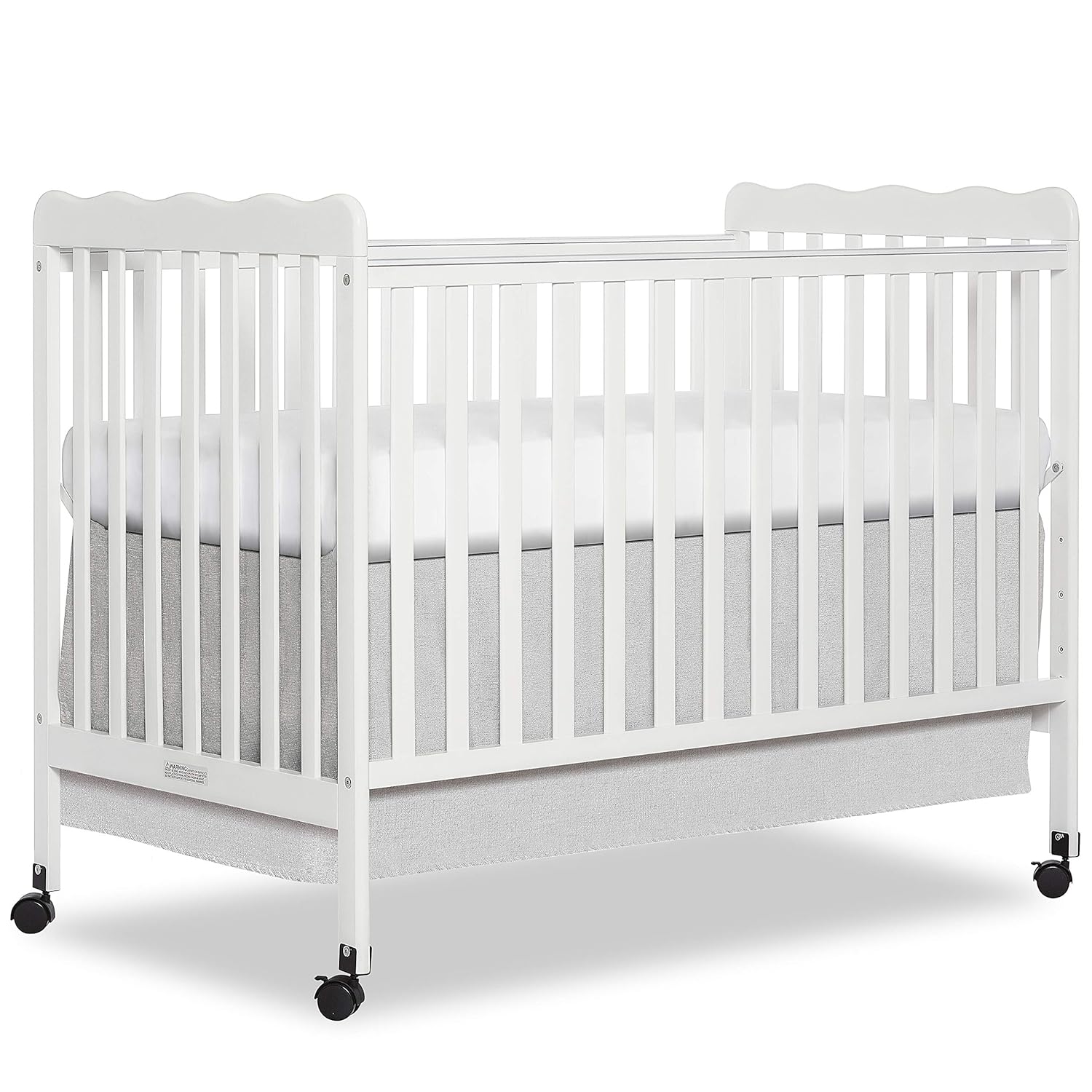 2-in-1 Convertible Crib in Natural, Full, 54x31x40 Inch E88848