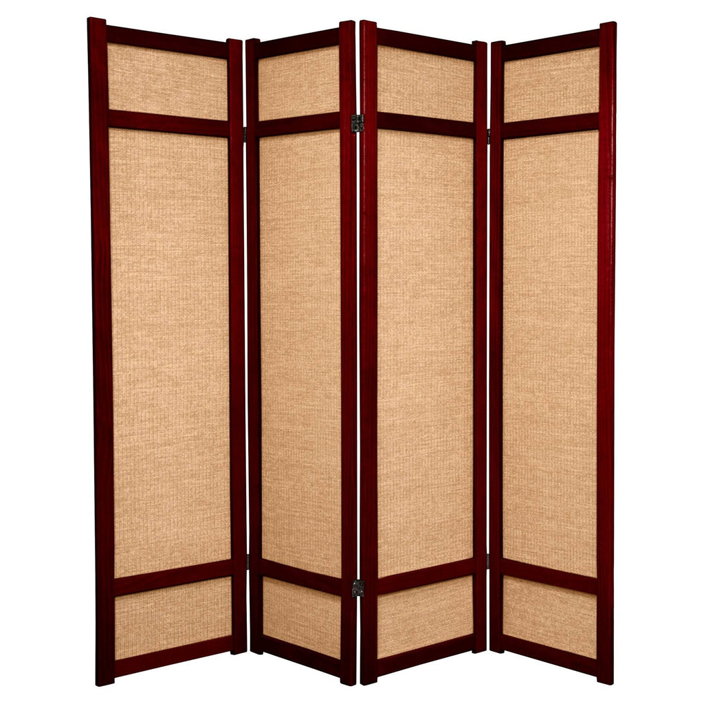 4 Panel Jute Shoji Screen Q259925