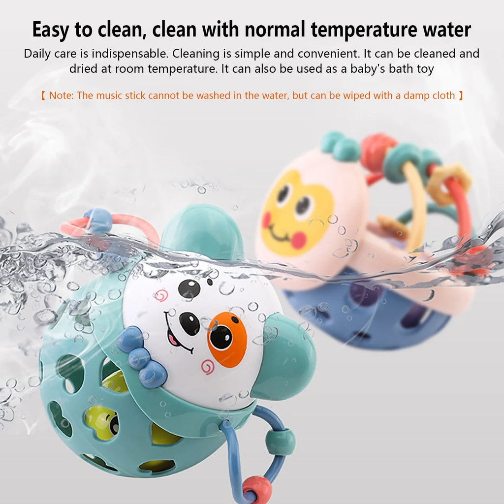5pcs Baby Rattle Teething Toys, Musical Toy Set S885