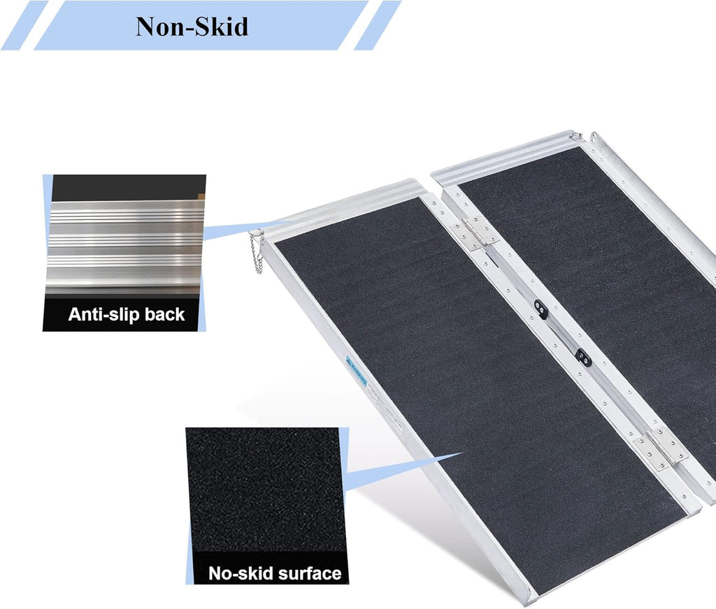 6FT Aluminum Wheelchair Ramp J8405