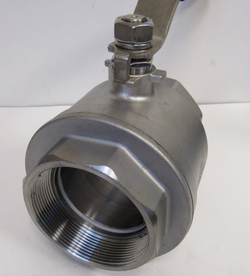Full Port Ball Valve, 3x22 NPT, 2 Piece, 304 Stainless Steel Y2680
