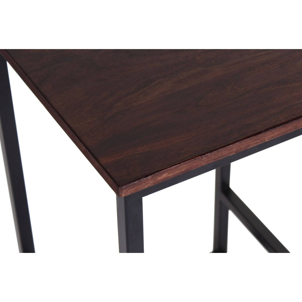 Brown Iron Rosewood Counter Stool O37259