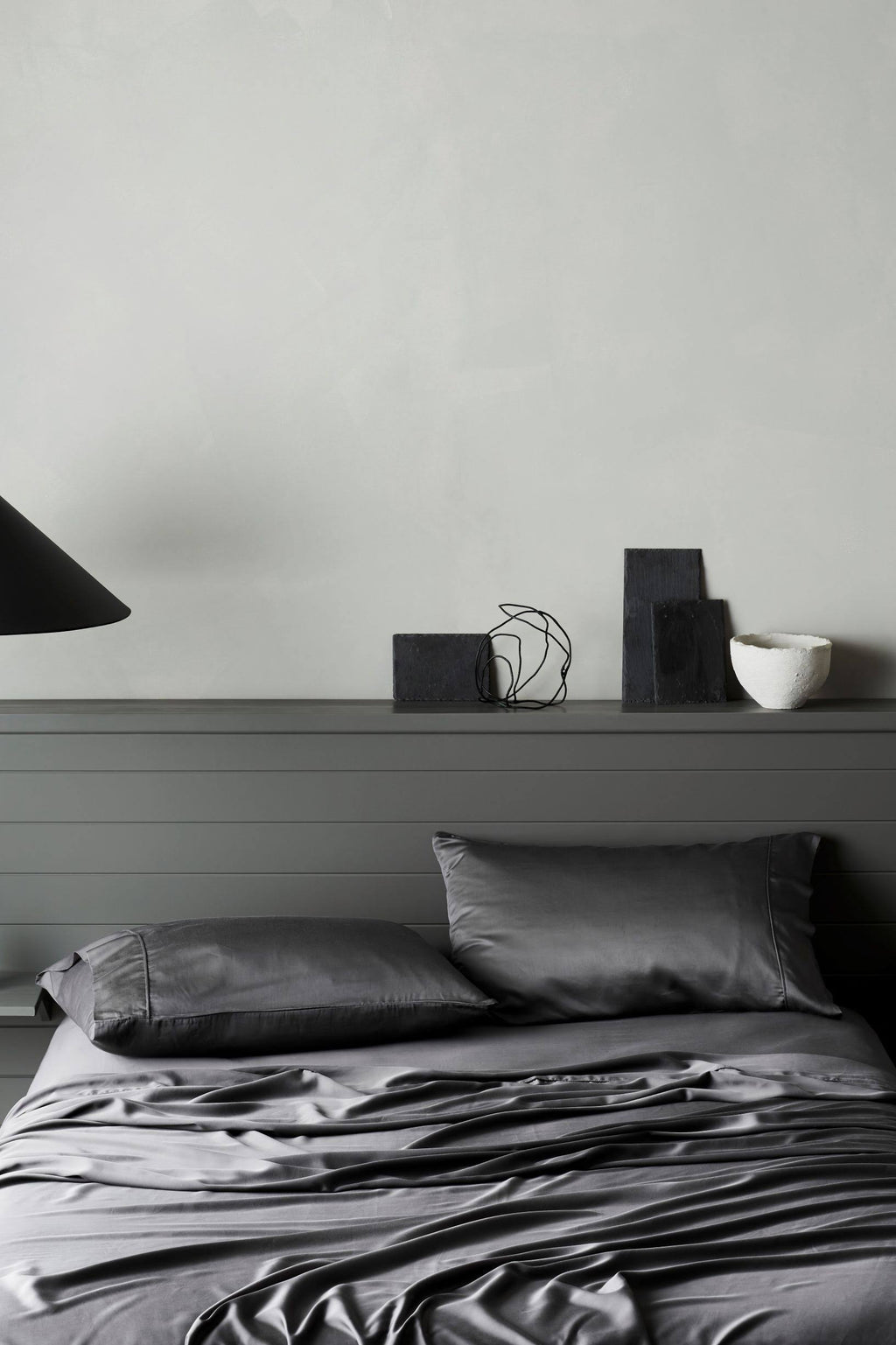 King Grey Bamboo Lyocell Fitted Sheet X516