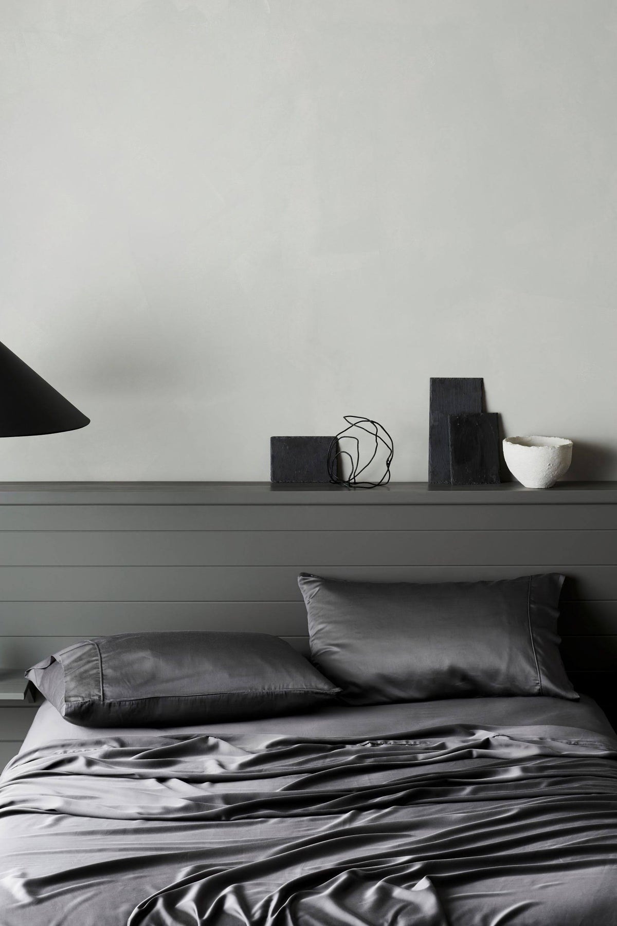 King Grey Bamboo Lyocell Fitted Sheet X516