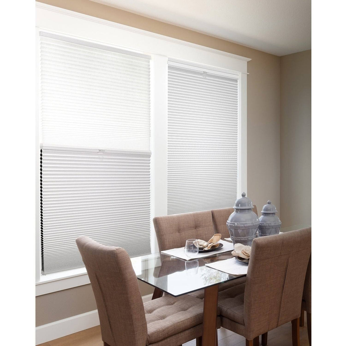 Cordless Cellular Shades Cotton 23x22 x 48x22 V8881