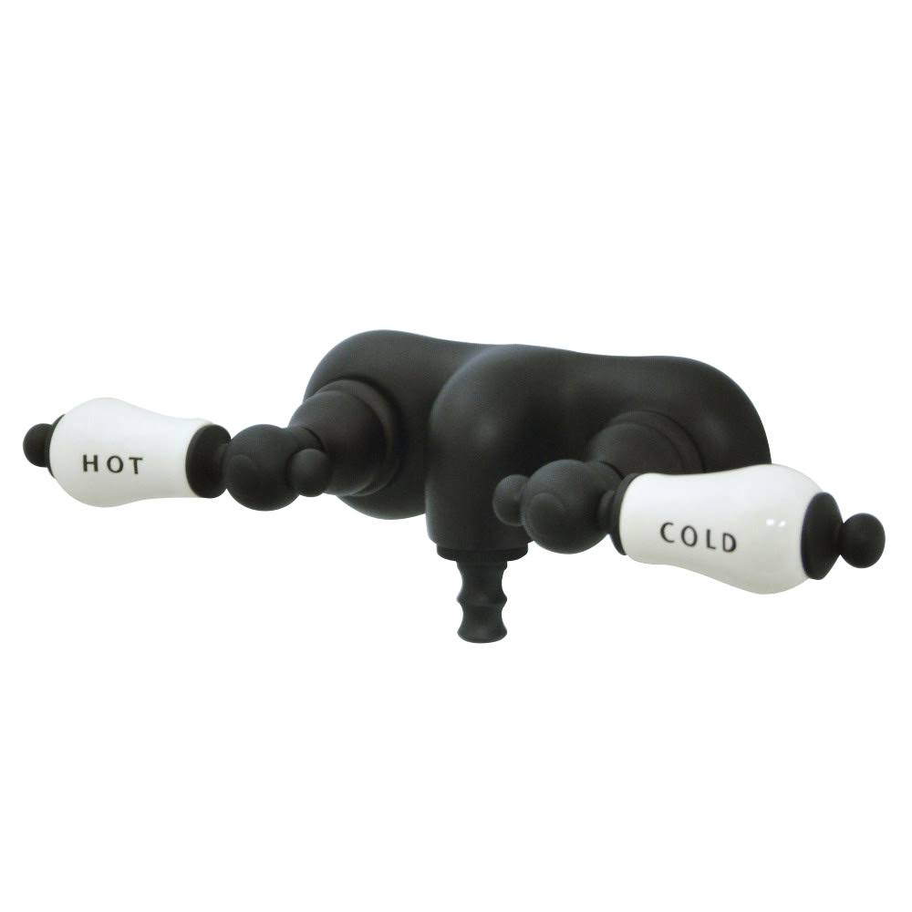 Vintage Oil Rubbed Bronze Wall Mount Clawfoot Tub Filler E254
