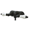 Vintage Oil Rubbed Bronze Wall Mount Clawfoot Tub Filler E254