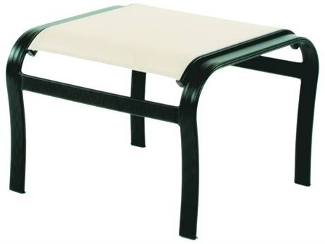 Sling Cast Aluminum Patio Ottoman P23783