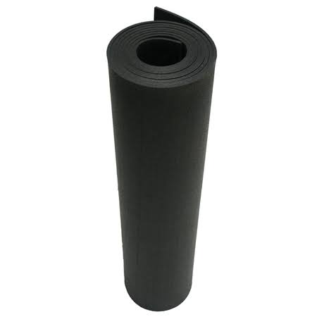 Black Rubber Garage Flooring Sheets and Rolls 3/8 in. T x 4 ft. W x 6 ft. L L71011