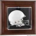 Brown Framed Wall-Mountable Mini Helmet Display Case C56594