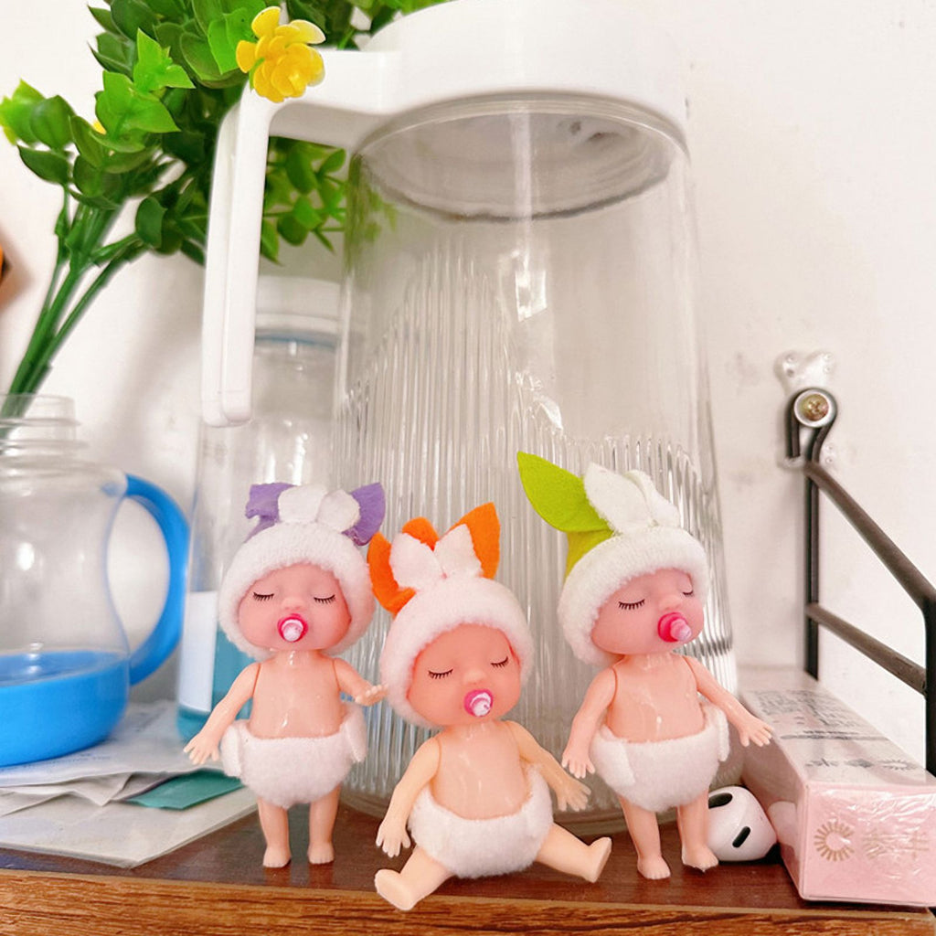 1Pc Simulated Mini Rabbit Dolls Dollhouse Accessories J778379
