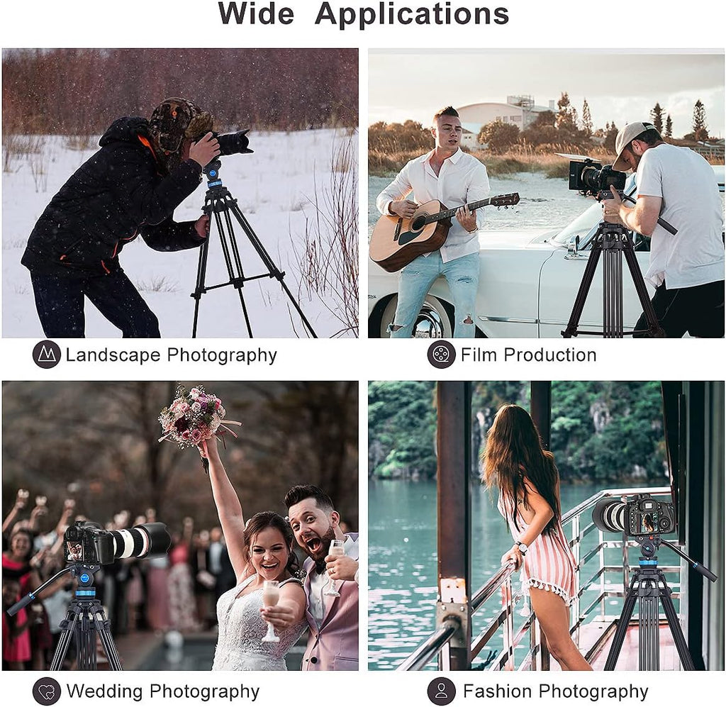 Heavy Duty Video Tripod with Fluid Head I34246