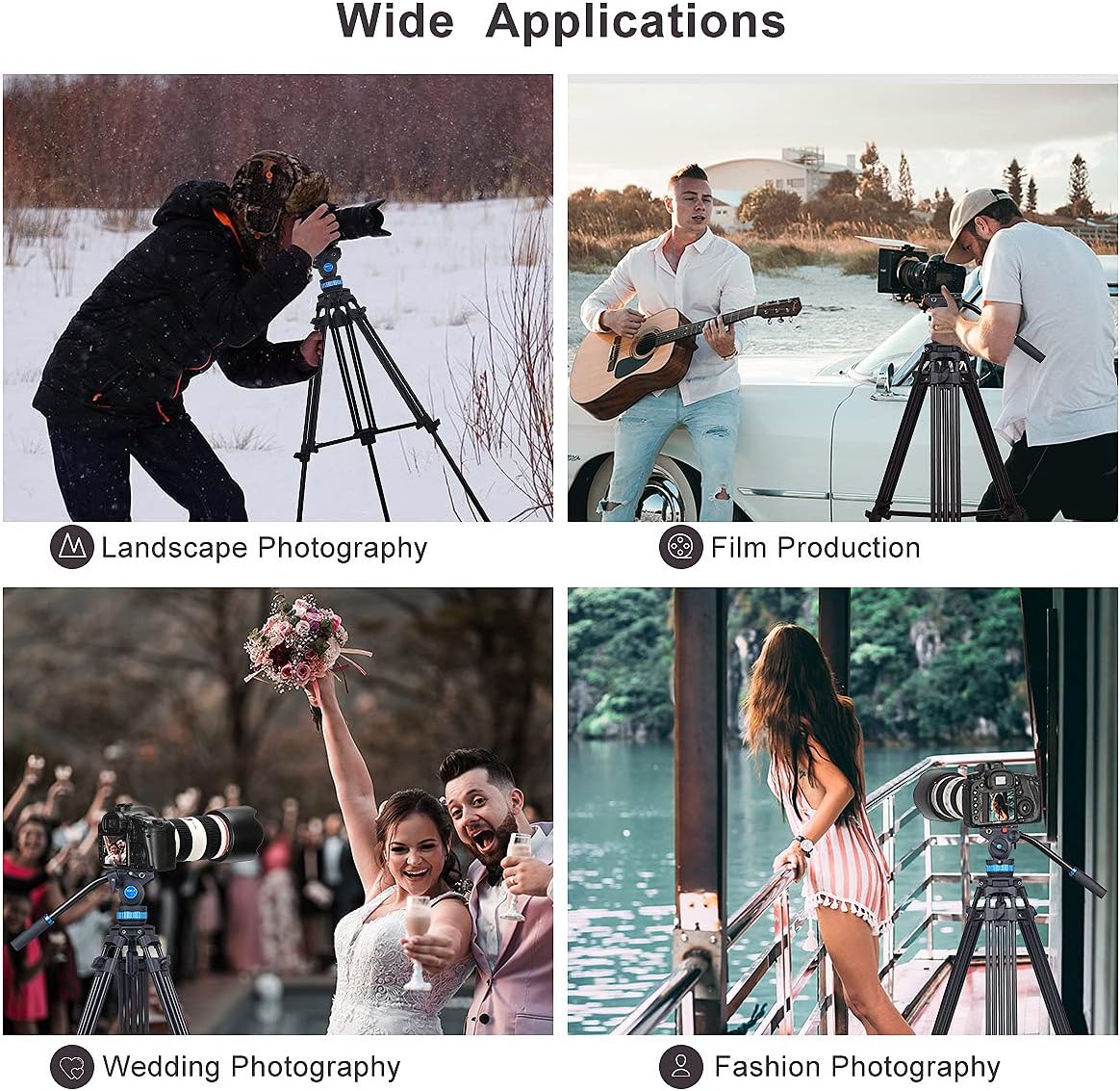 Heavy Duty Video Tripod with Fluid Head I34246
