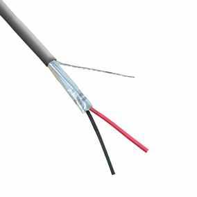 18/2C Bare Copper Shielded Gray Cable J793