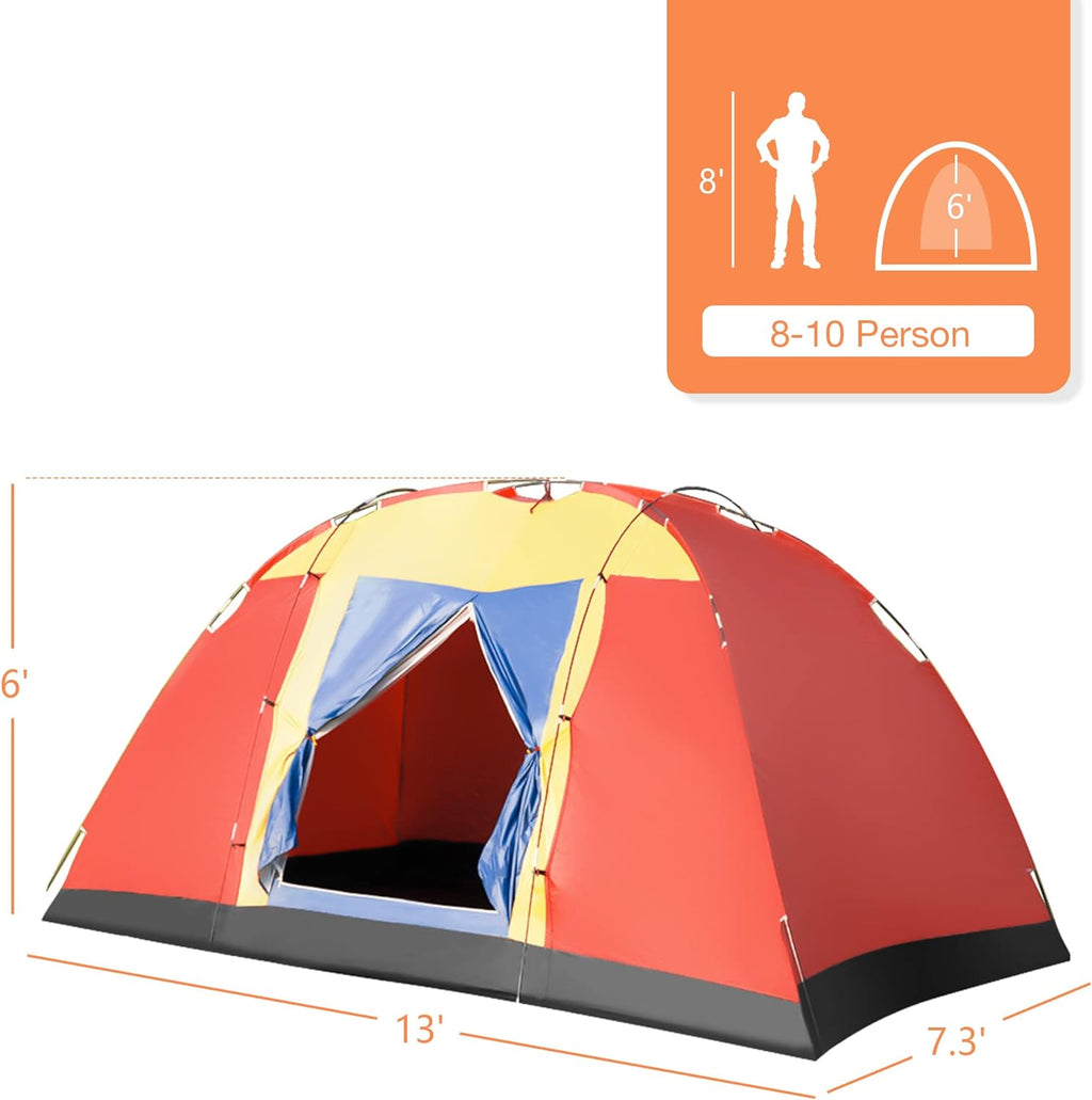 8 Person Lightweight Camping Tent with Carry Bag S72979