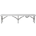 White Plastic Bi-Fold Folding Bench with Carrying Handle P2521