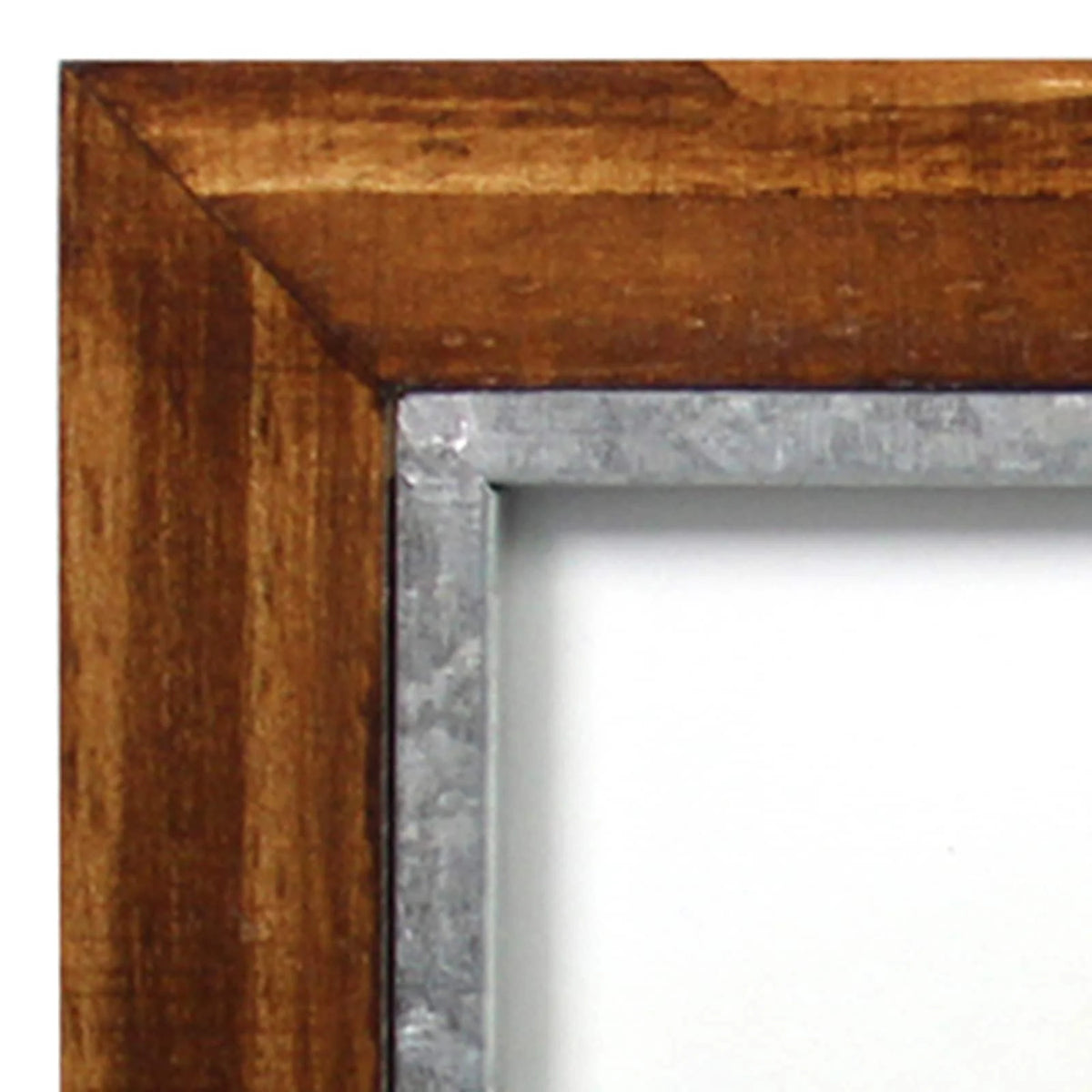 12 Pack 2 Opening Walnut & Silver 5" x 7" Hinged Frame Y204640