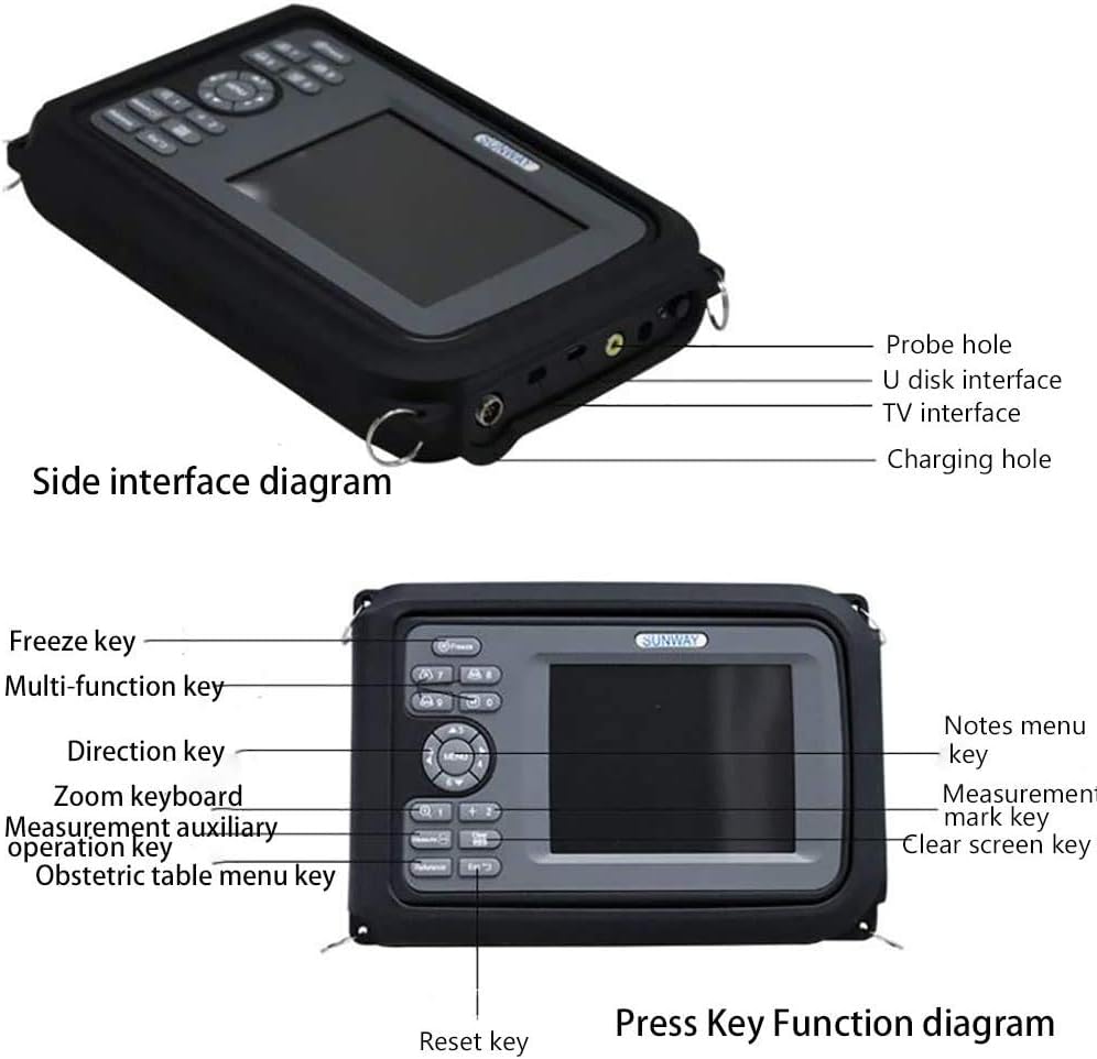 Portable Digital Veterinary Ultrasound Scanner with 4.0MHz Rectal Convex Probe F860488