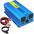 1000W Pure Sine Wave Power Inverter 12V to 110V DC to AC Converter with Dual USB Ports and Dual AC Outlets L1726