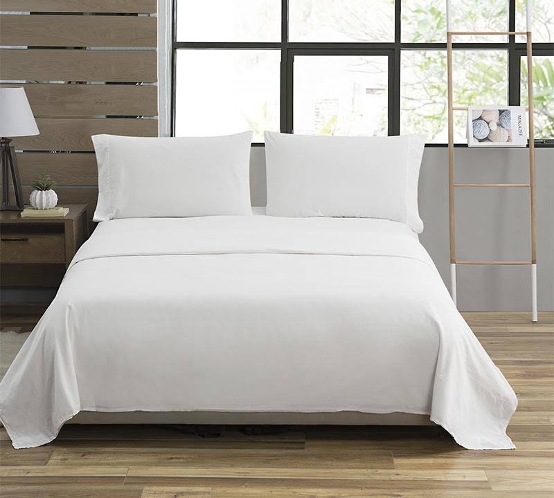King Washed Percale Sheet Set J90583
