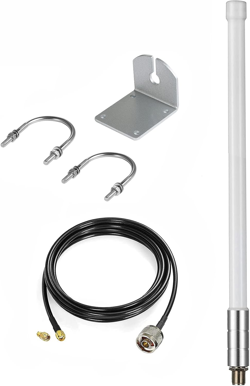 Waterproof 8dBi Omni-Directional LoRaWan 915MHz Antenna with 5M Cable, Pack of 2 W958