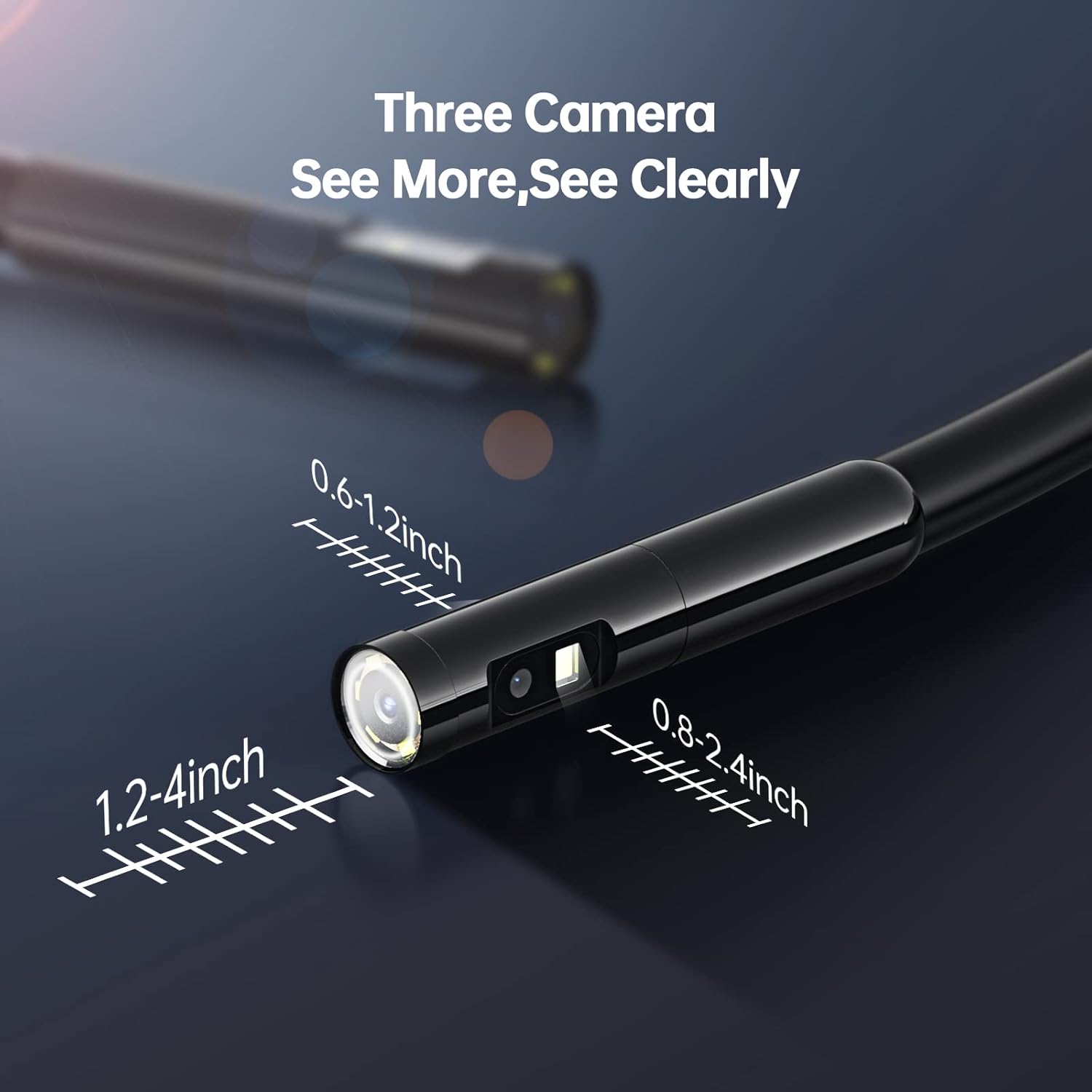 16.5ft HD Waterproof Snake Borescope Inspection Camera X730