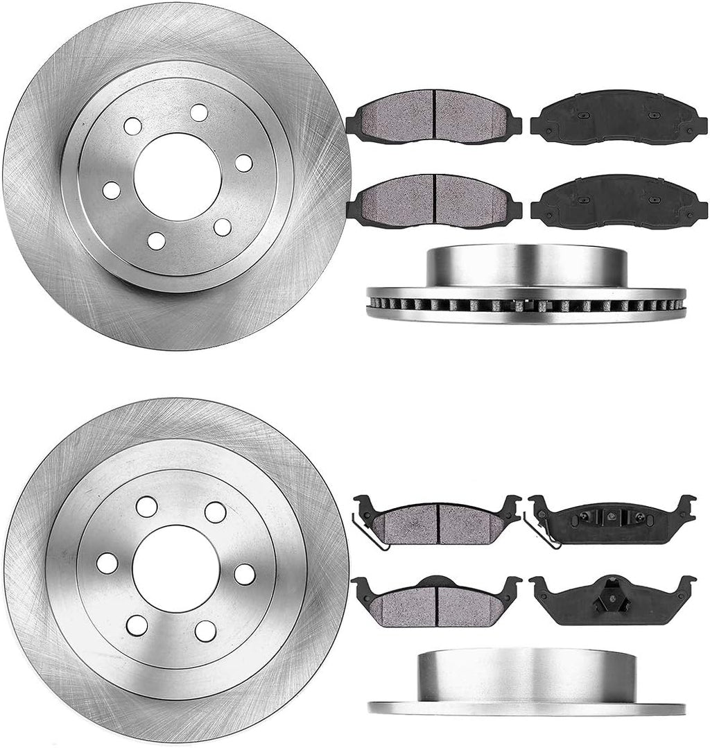 6 Lug Rotors + Metallic Brake Pads Z444