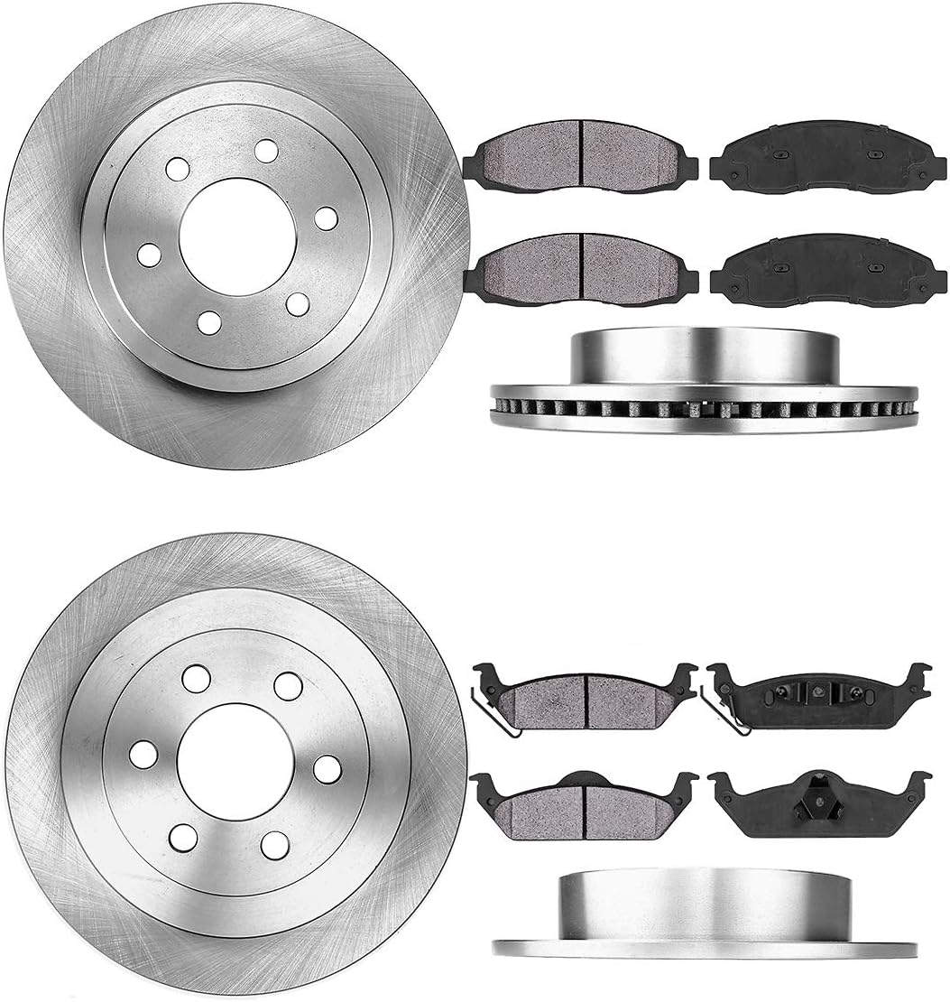 6 Lug Rotors + Metallic Brake Pads Z444