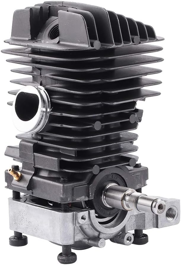 46MM Cylinder Piston Assembly with Spark Plug for Gas Chainsaw Pack of 2 O4527