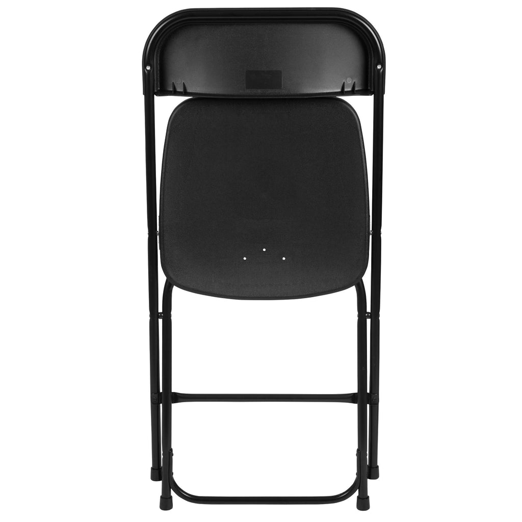 Black Plastic Folding Chair Q2982