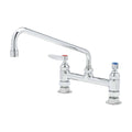 Chrome 18.39 GPM Deck Mounted Bridge Mixing Faucet P710407