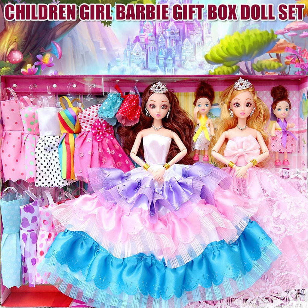 Barbies Gift Box Doll Set Princess Toy Q58290