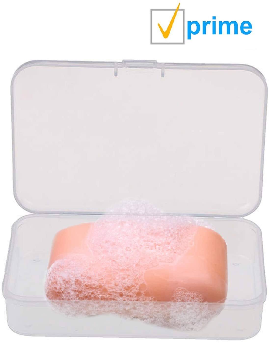 Translucent Plastic Soap Case Holders, 100 Pack Q21499