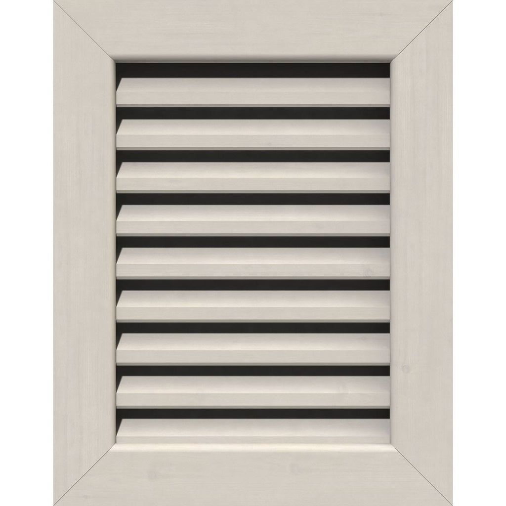 24 inch x 18 inch Primed Western Red Cedar Gable Vent W1712