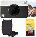 Green Instant Camera with Zink Paper and Deluxe Case F4082