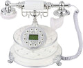 Retro Rotary Dial Antique Landline Phone, LCD Display, Caller ID, Pack of 2 C390