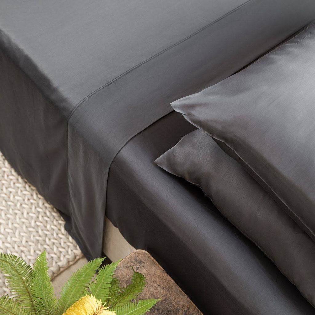 King Grey Bamboo Lyocell Fitted Sheet X516