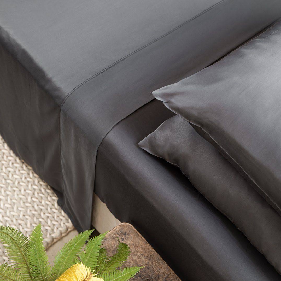 King Grey Bamboo Lyocell Fitted Sheet X516