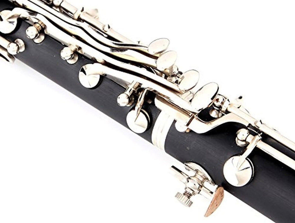 Black Clarinet with Second Barrel, 11 Reeds, 8 Pads, Case Z6653