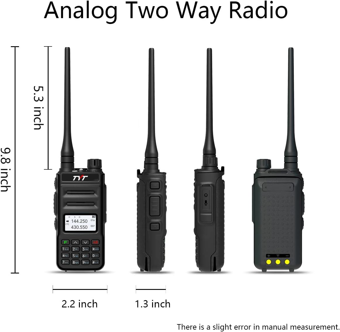 Dual Band VHF UHF Handheld Two Way Radio D113