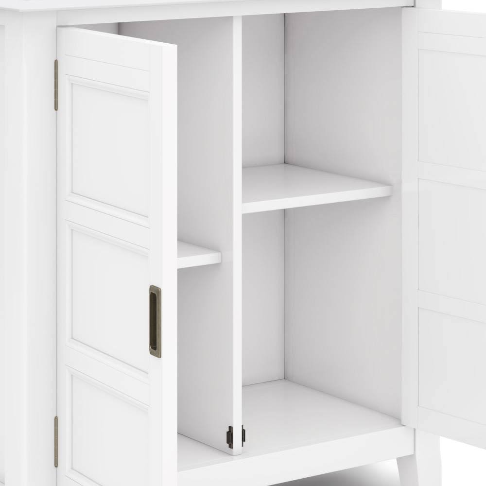 Solid Wood Low Storage Cabinet in Espresso Brown N6609
