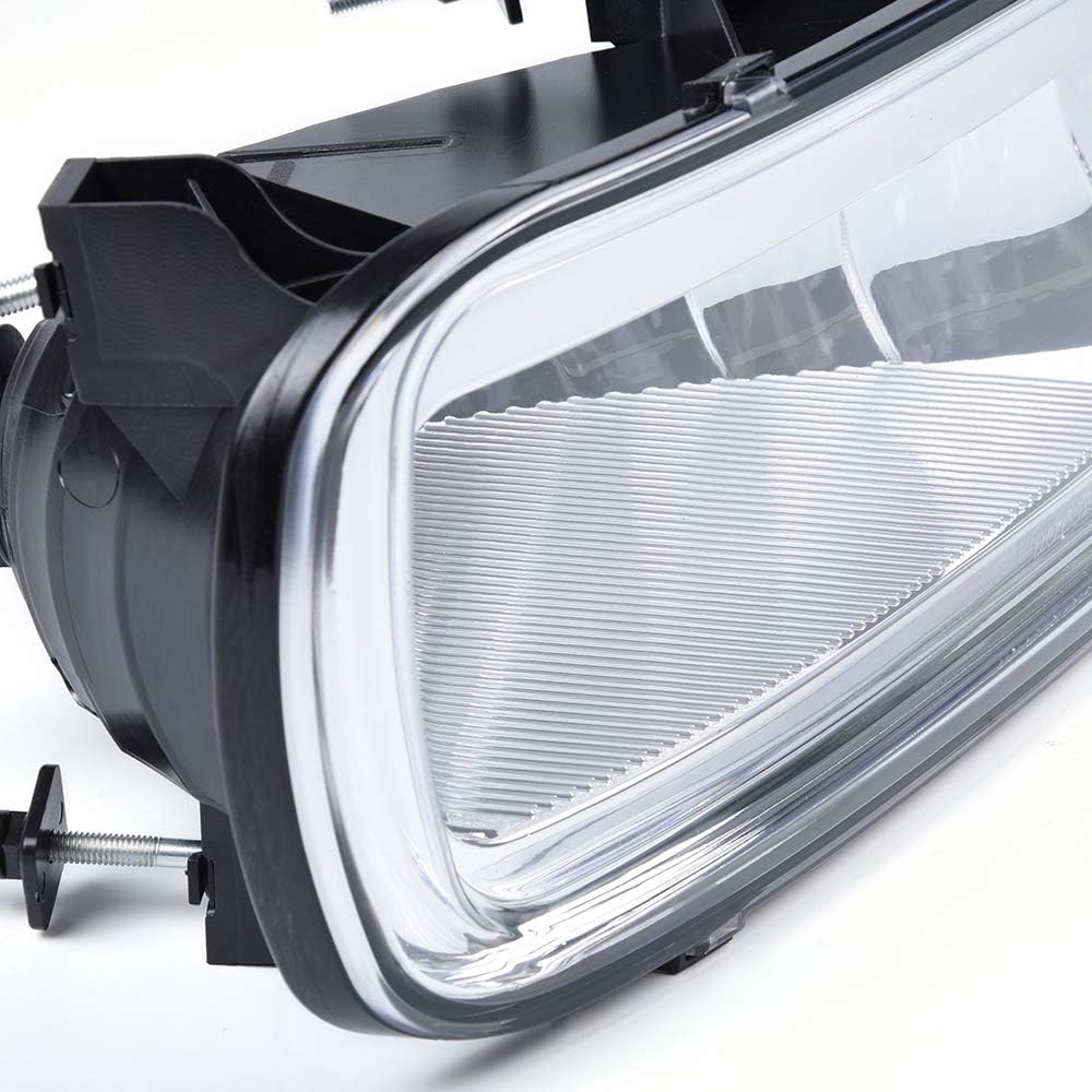 1Pair Front Bumper Fog Lights Clear Lens Pack of 2 T208685