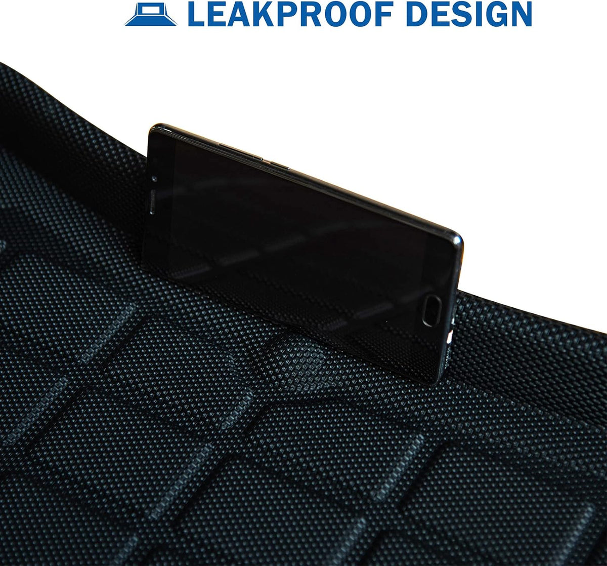 Black Waterproof Rear Trunk Mat Cargo Liner U8359