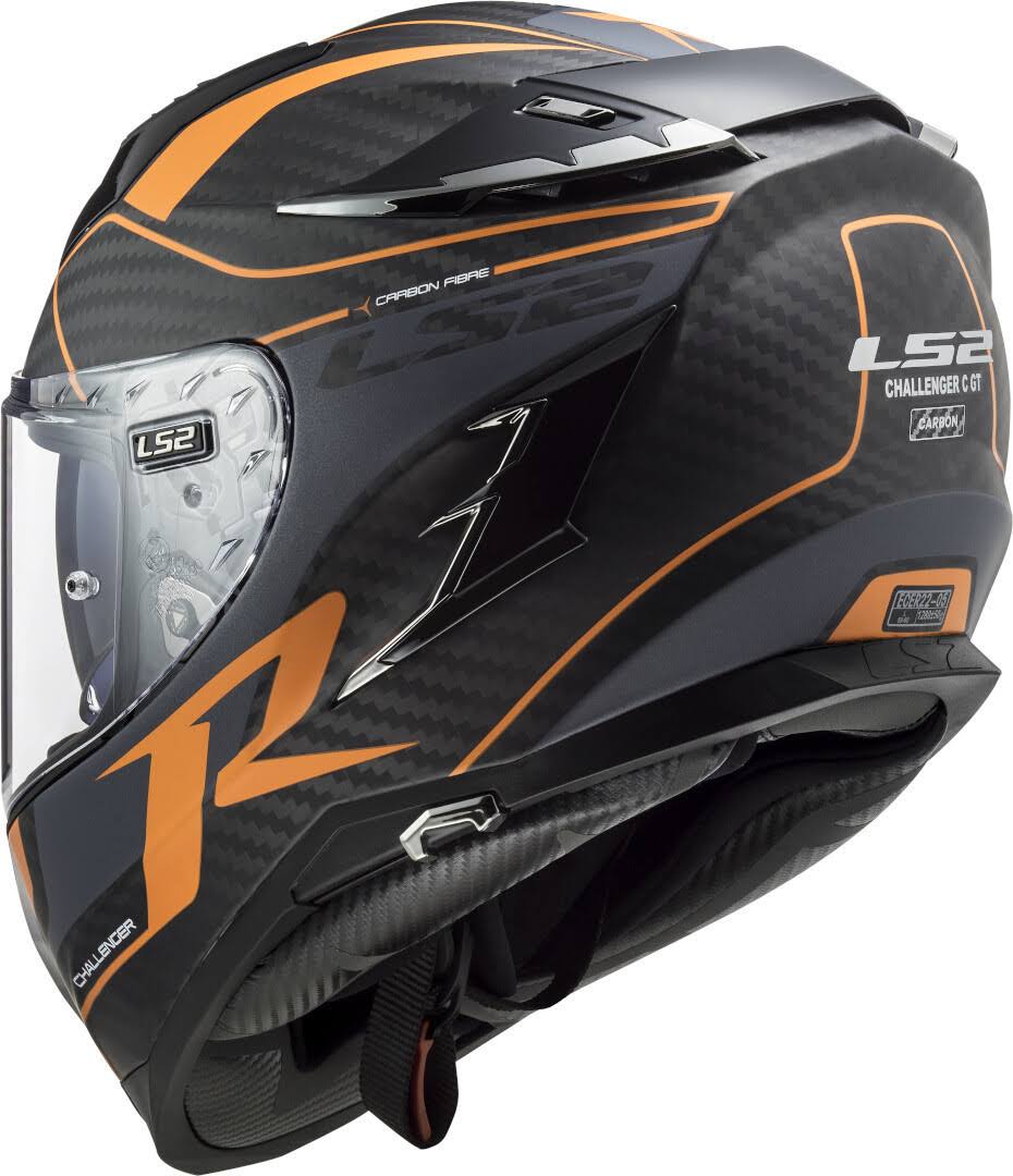 Orange Carbon Helmet, Size Xs S6949