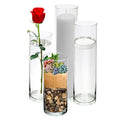 SET of 4 Glass Cylinder Vases K352