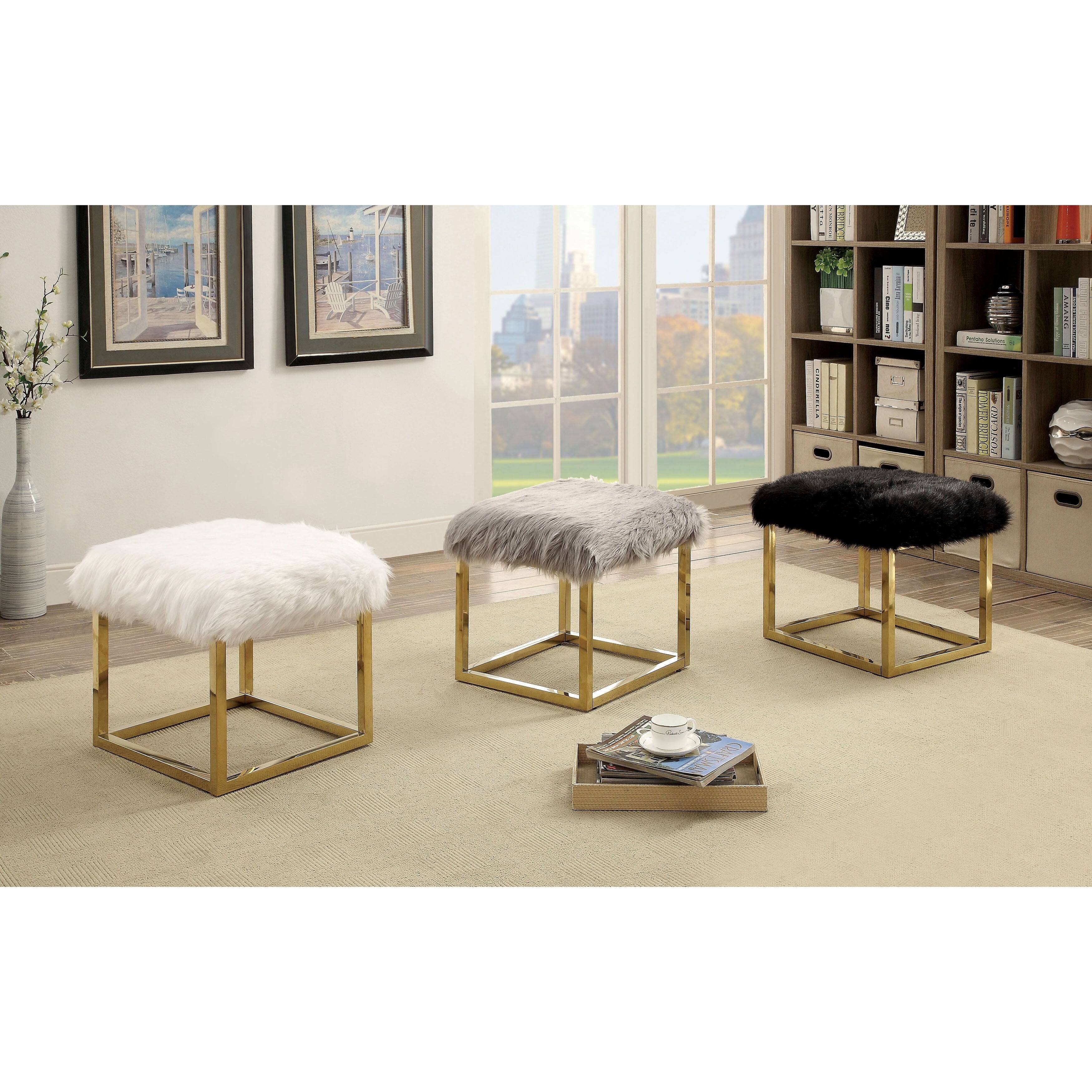 White Metal Bench X73312